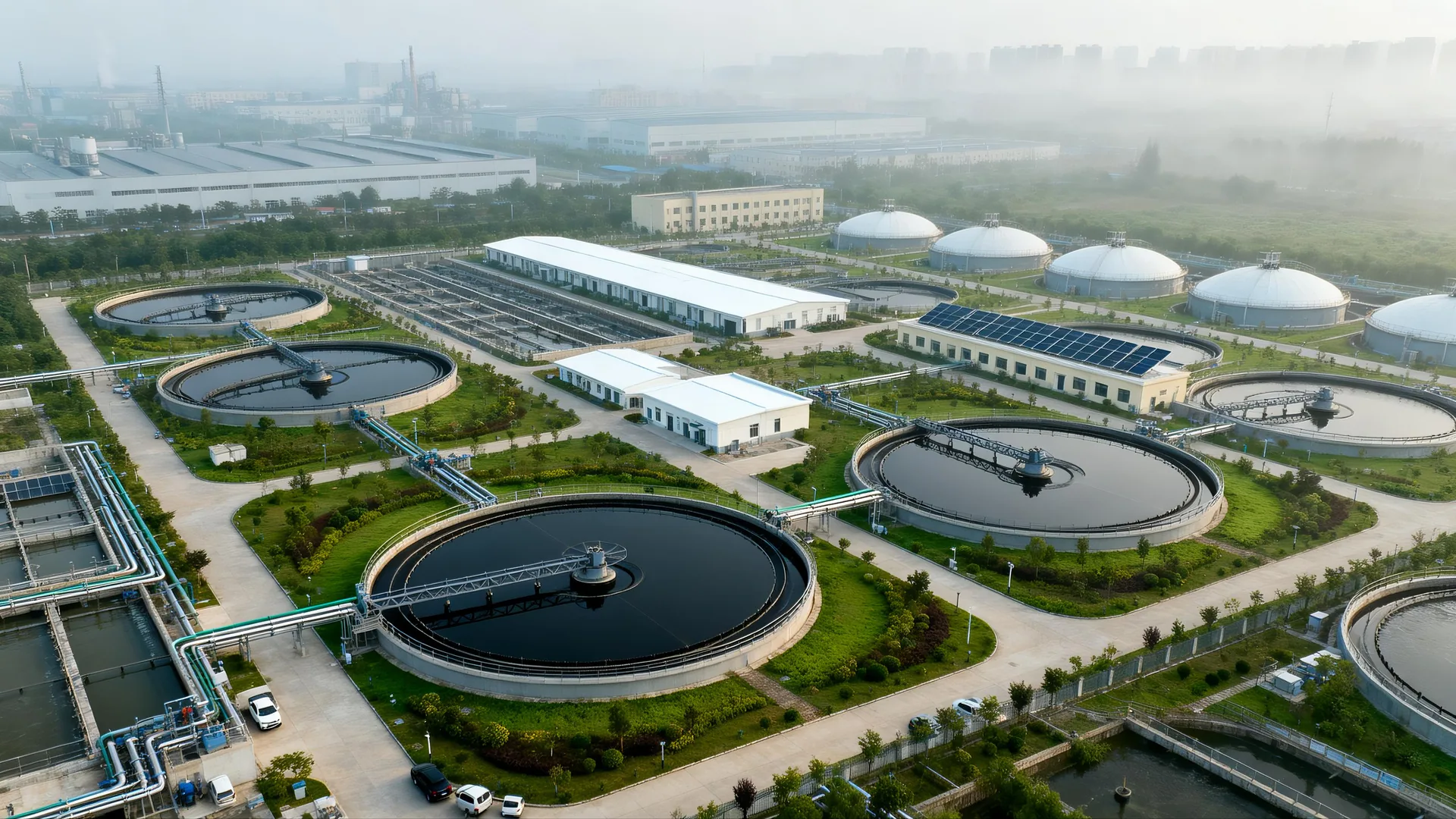 Municipal wastewater treatment plant