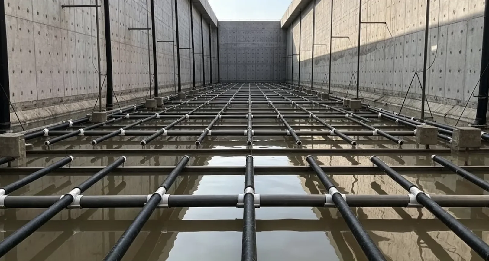 Tube diffuser fixed aeration system