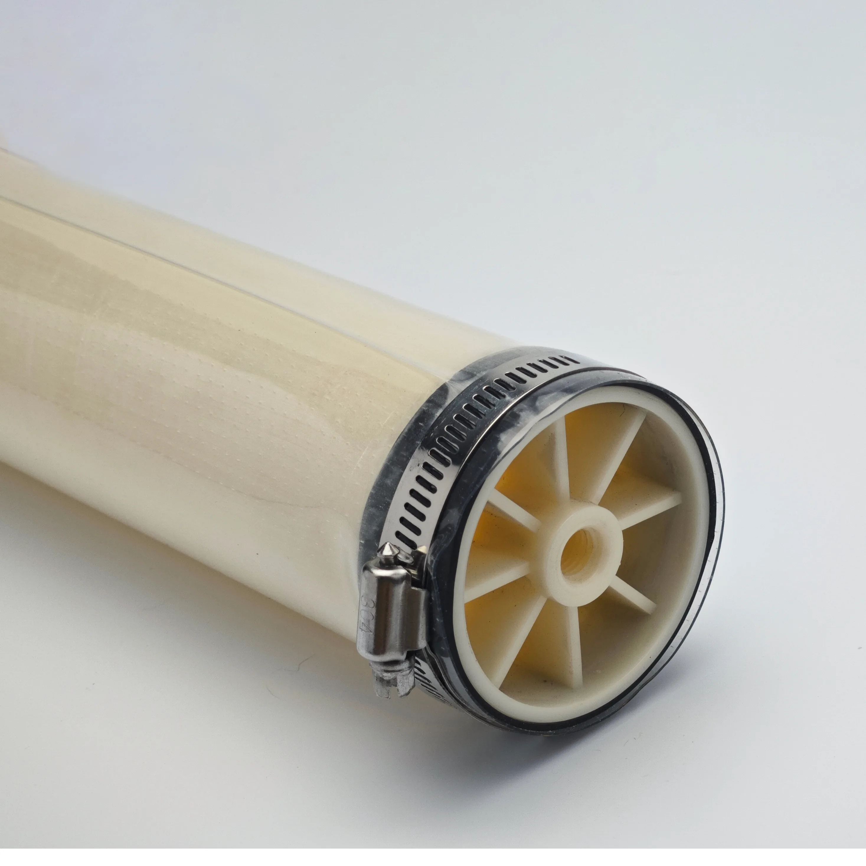 TPU tube diffuser end connection close-up